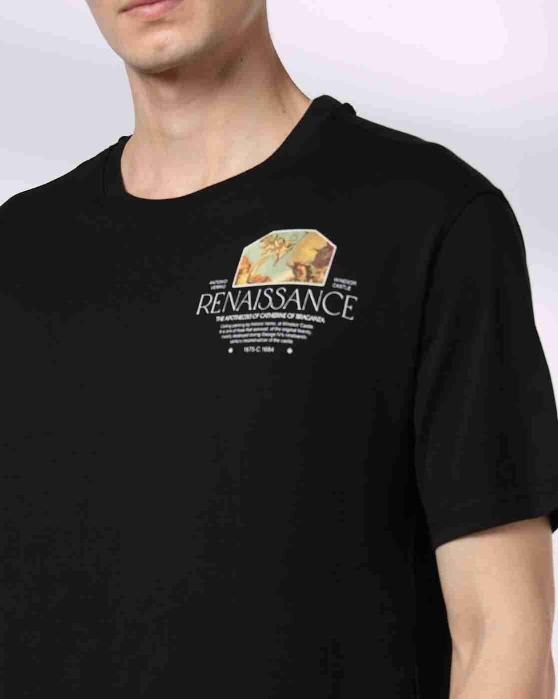 DNMX | Men Graphic Print Regular Fit Crew-Neck T-Shirt|5