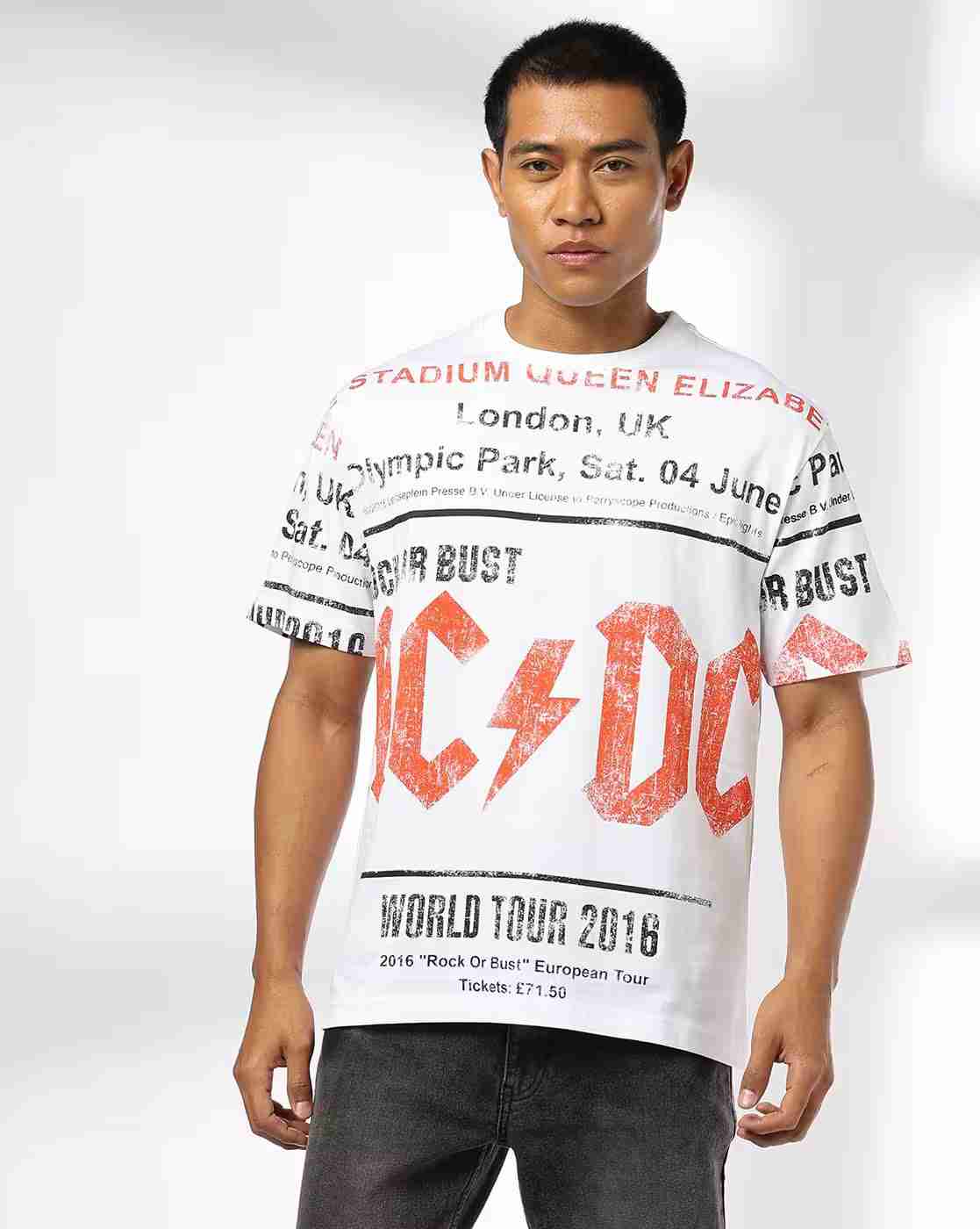 DNMX | Men Typographic Print Regular Fit Crew-Neck T-Shirt|3