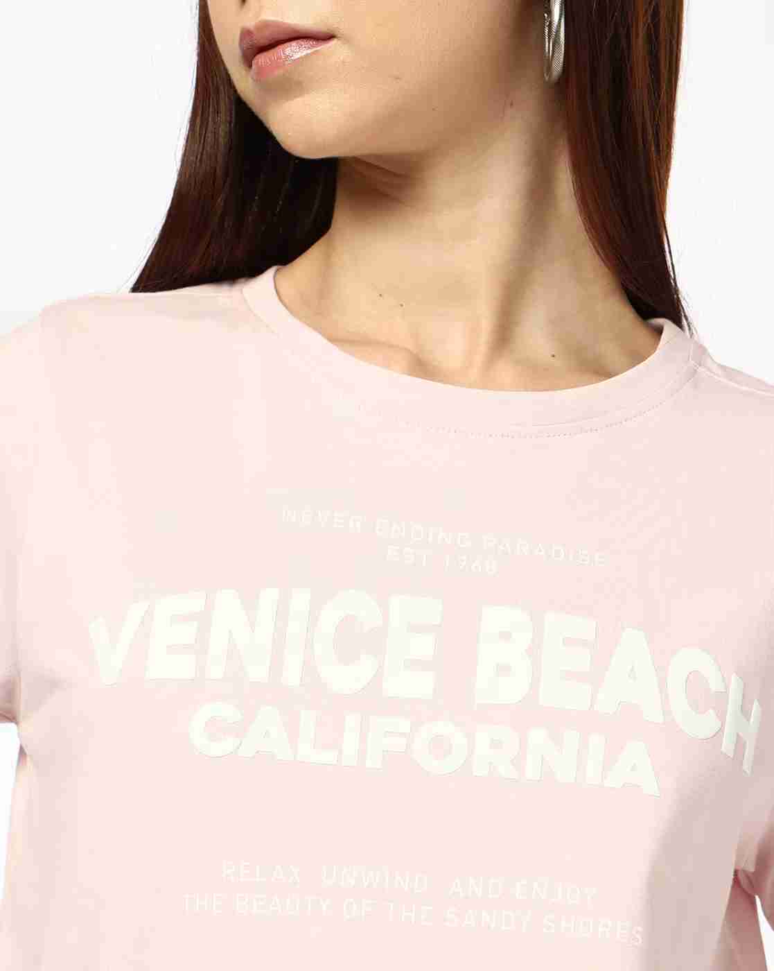 DNMX | Women Printed Regular Fit Crew-Neck T-Shirt|3