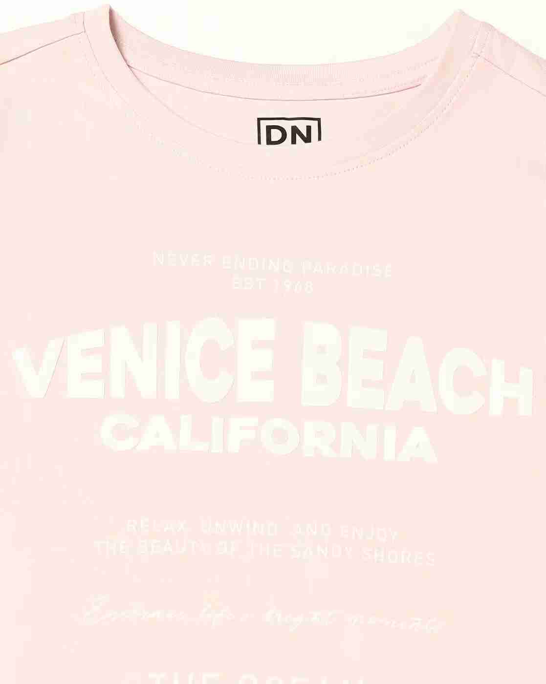 DNMX | Women Printed Regular Fit Crew-Neck T-Shirt|4