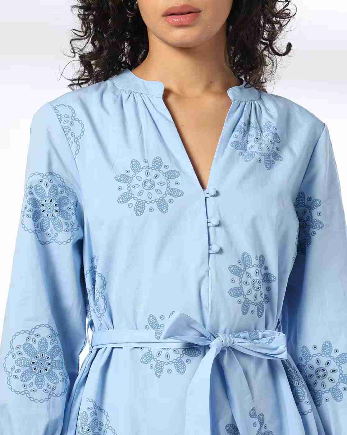DNMX | Women Rubberised Print Relaxed Fit Tunic|3