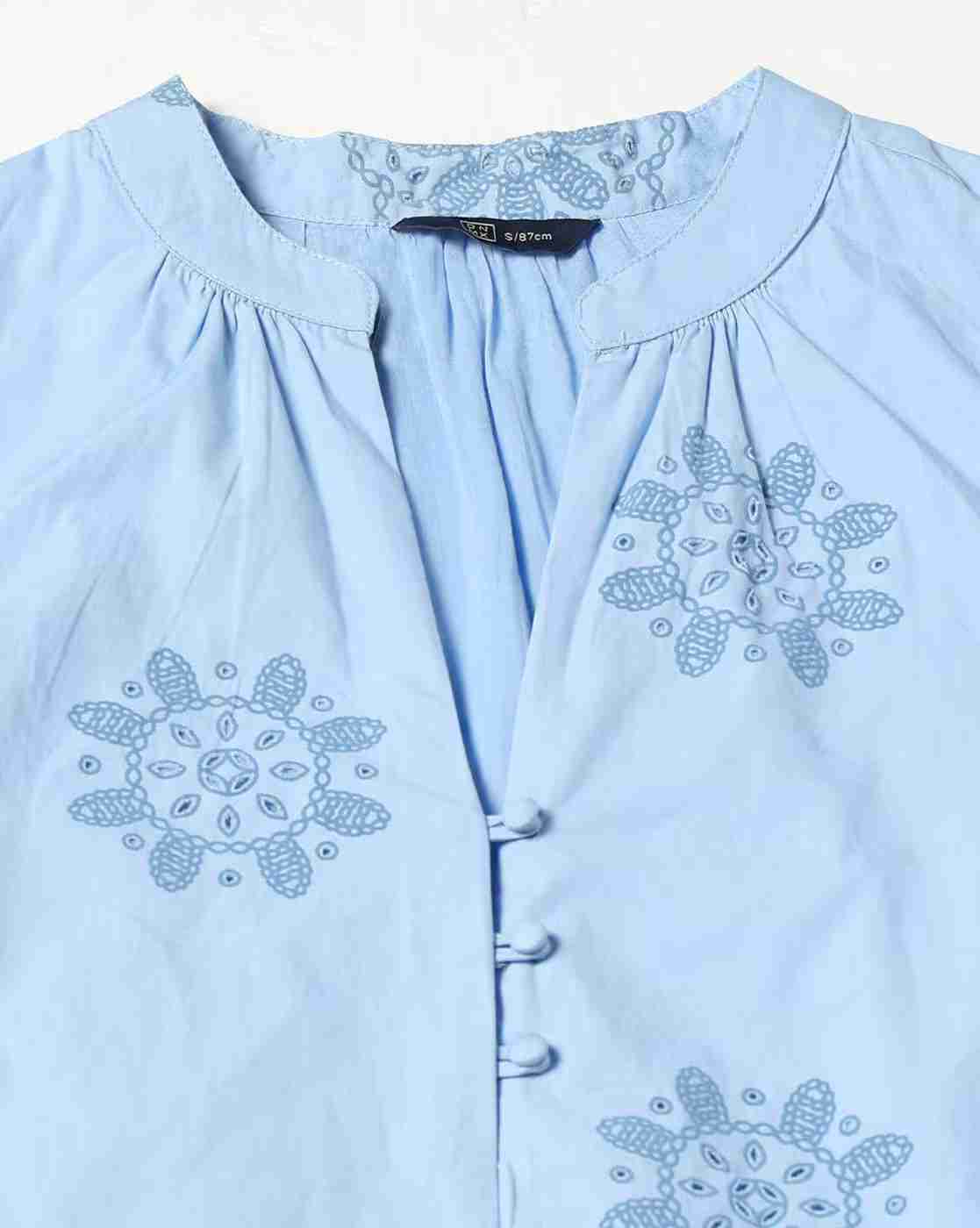 DNMX | Women Rubberised Print Relaxed Fit Tunic|4