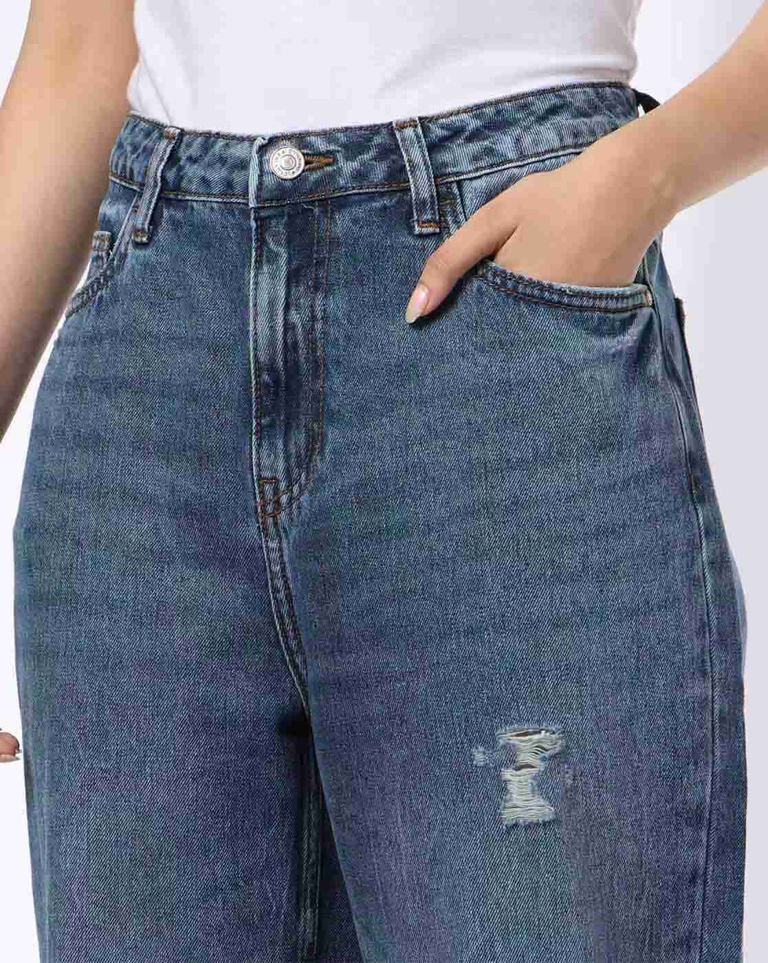 DNMX | Women Lightly Washed Relaxed Fit Jeans|3