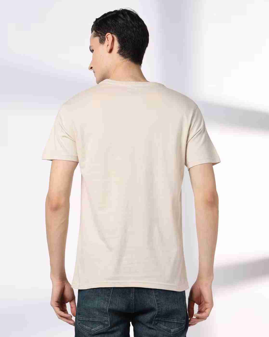 DNMX | Men Graphic Print Regular Fit Crew-Neck T-Shirt|2