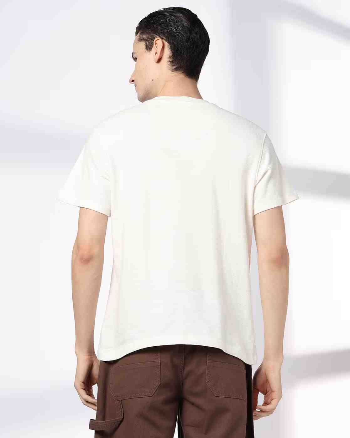 DNMX | Men Regular Fit Henley T-Shirt|3