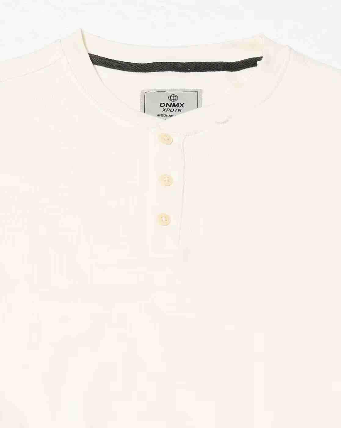 DNMX | Men Regular Fit Henley T-Shirt|5