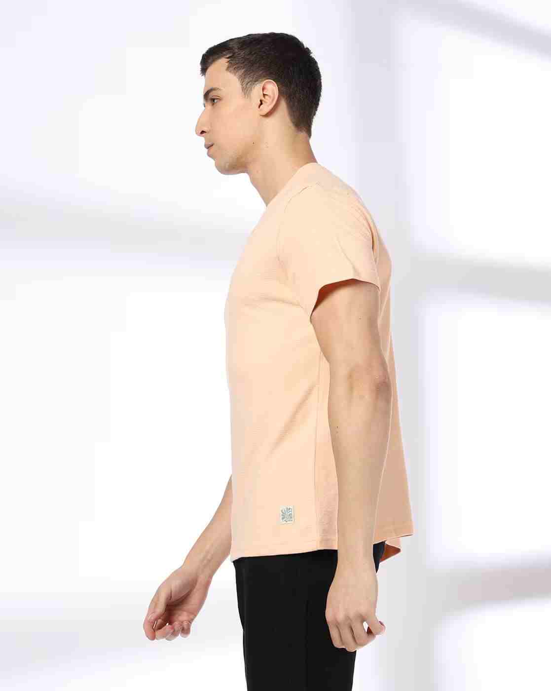 DNMX | Men Regular Fit Henley T-Shirt|1