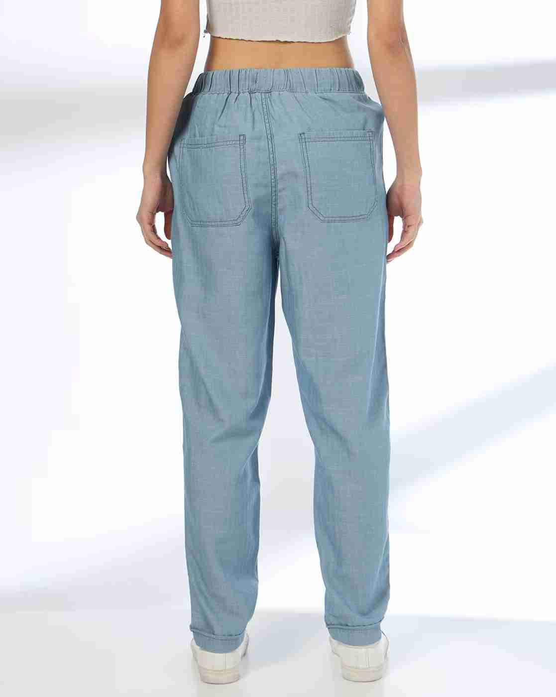 DNMX | Women Lightly Washed Relaxed Jeans|2