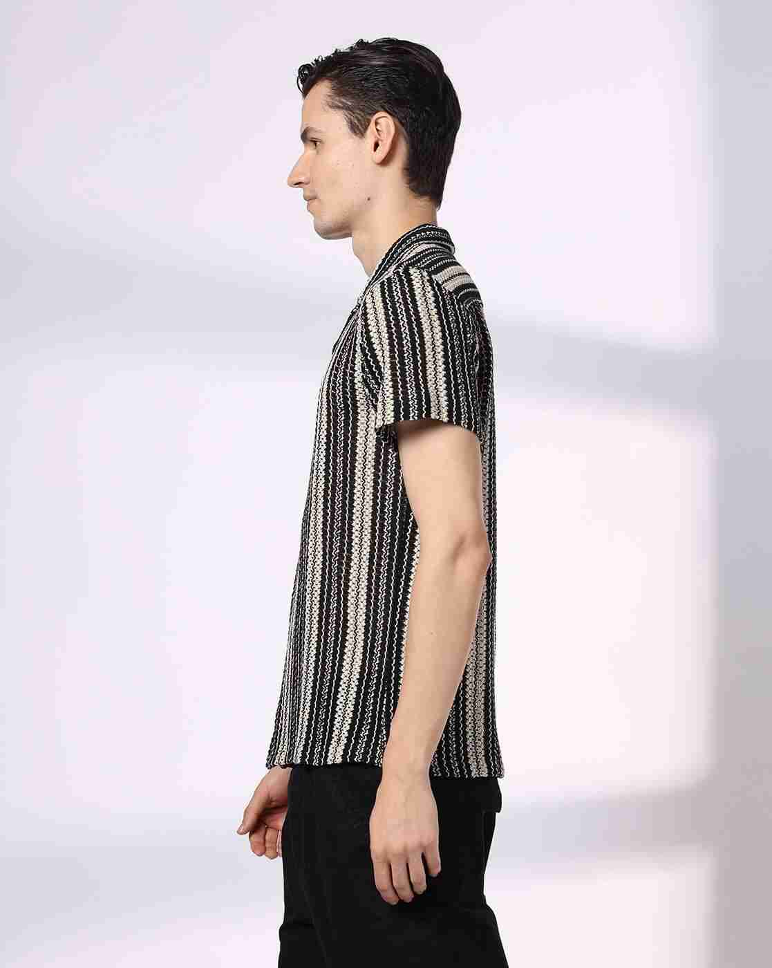 DNMX | Men Aztec Print Regular Fit Shirt|1