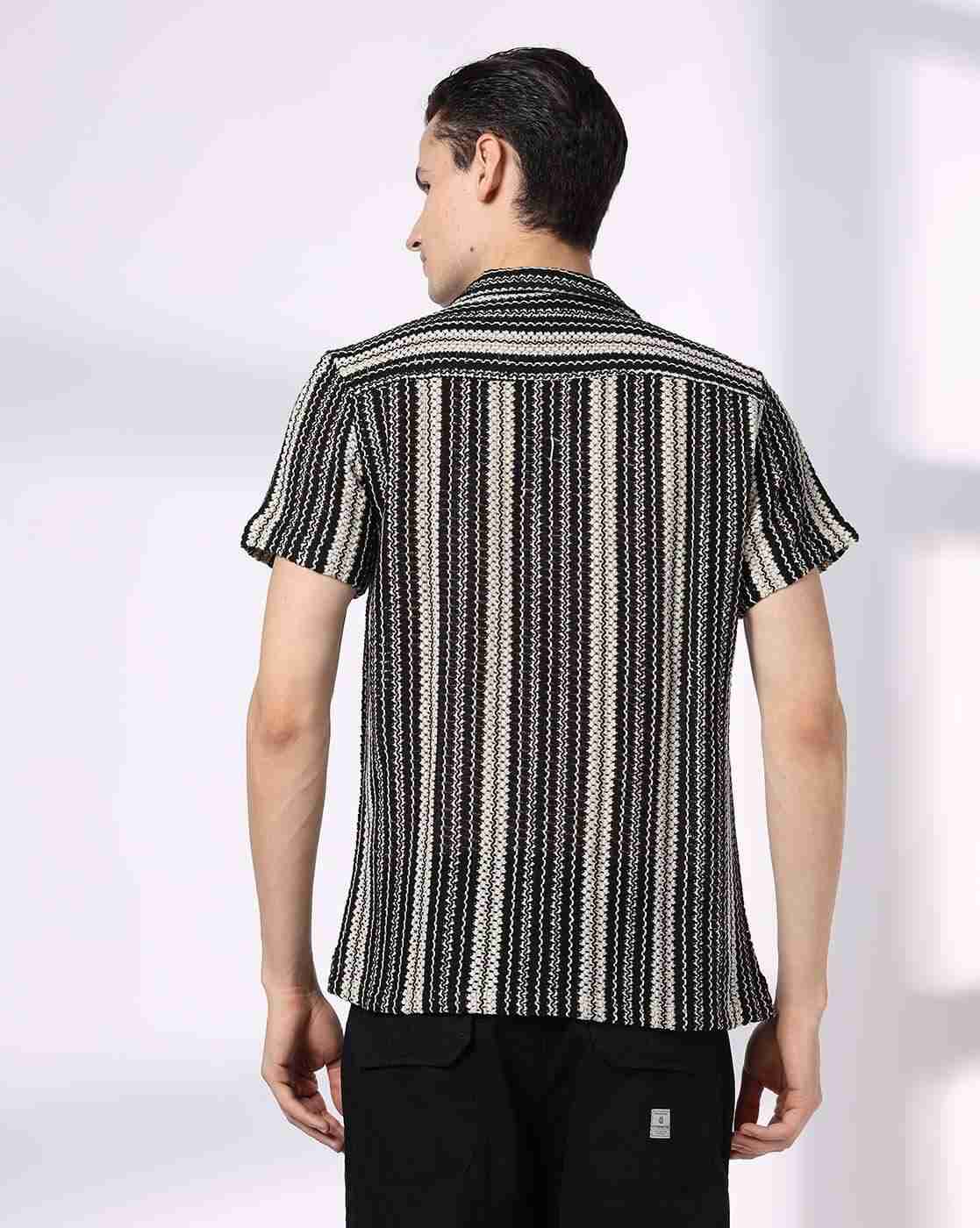 DNMX | Men Aztec Print Regular Fit Shirt|2