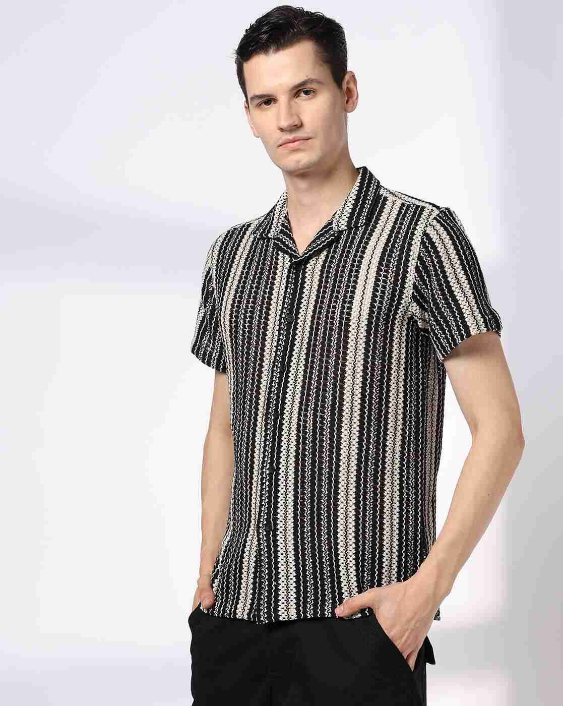 DNMX | Men Aztec Print Regular Fit Shirt|3