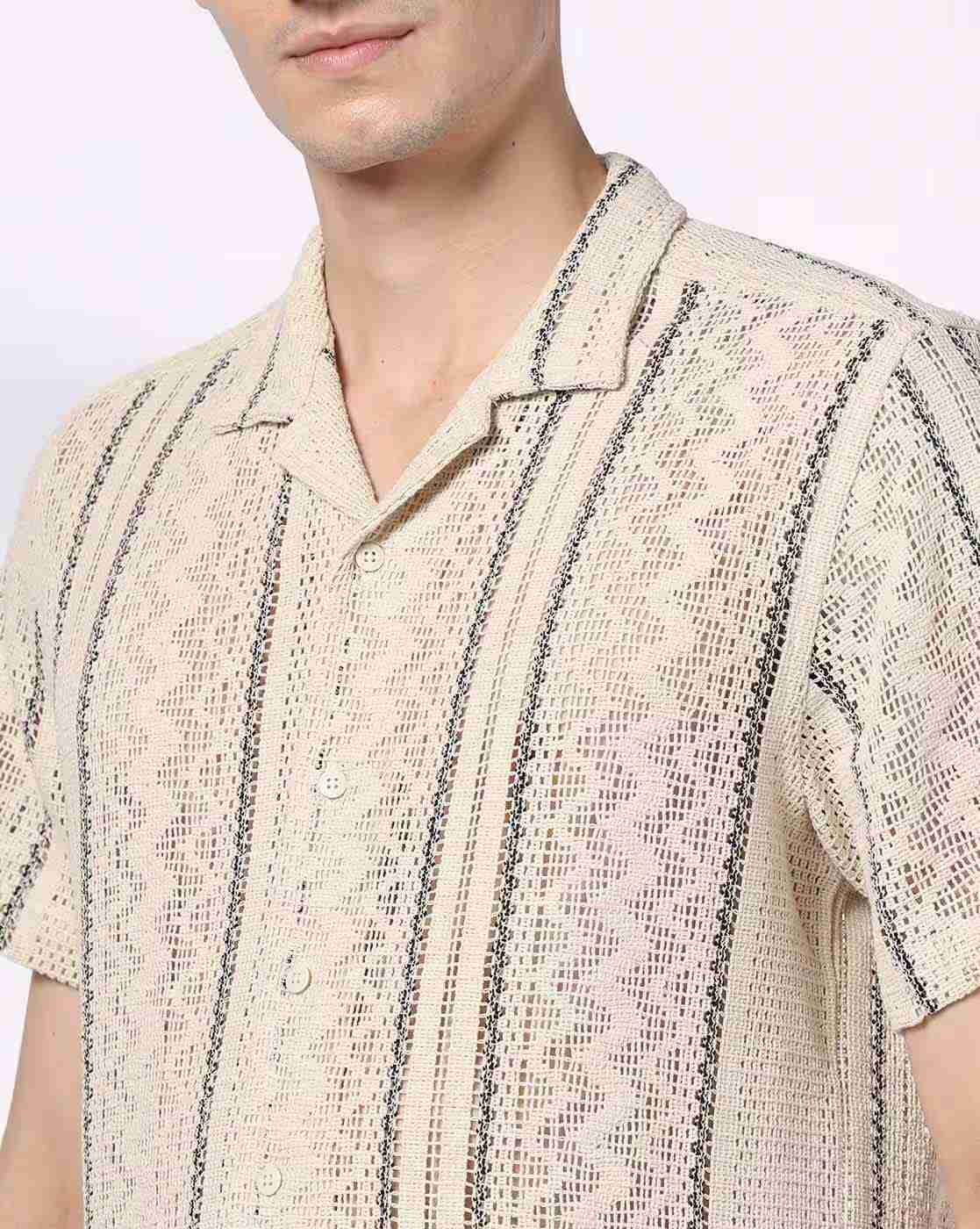 DNMX | Men Patterned Regular Fit Shirt|4