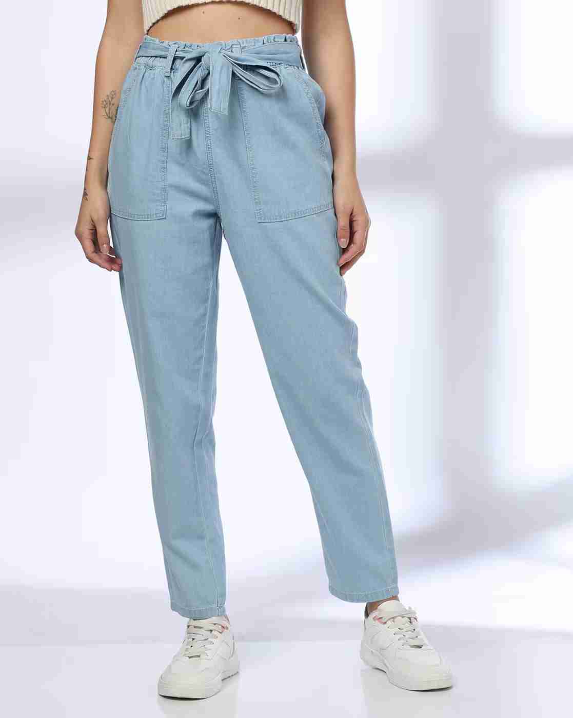 DNMX | Women Mid-Rise Relaxed Fit Jeans|0