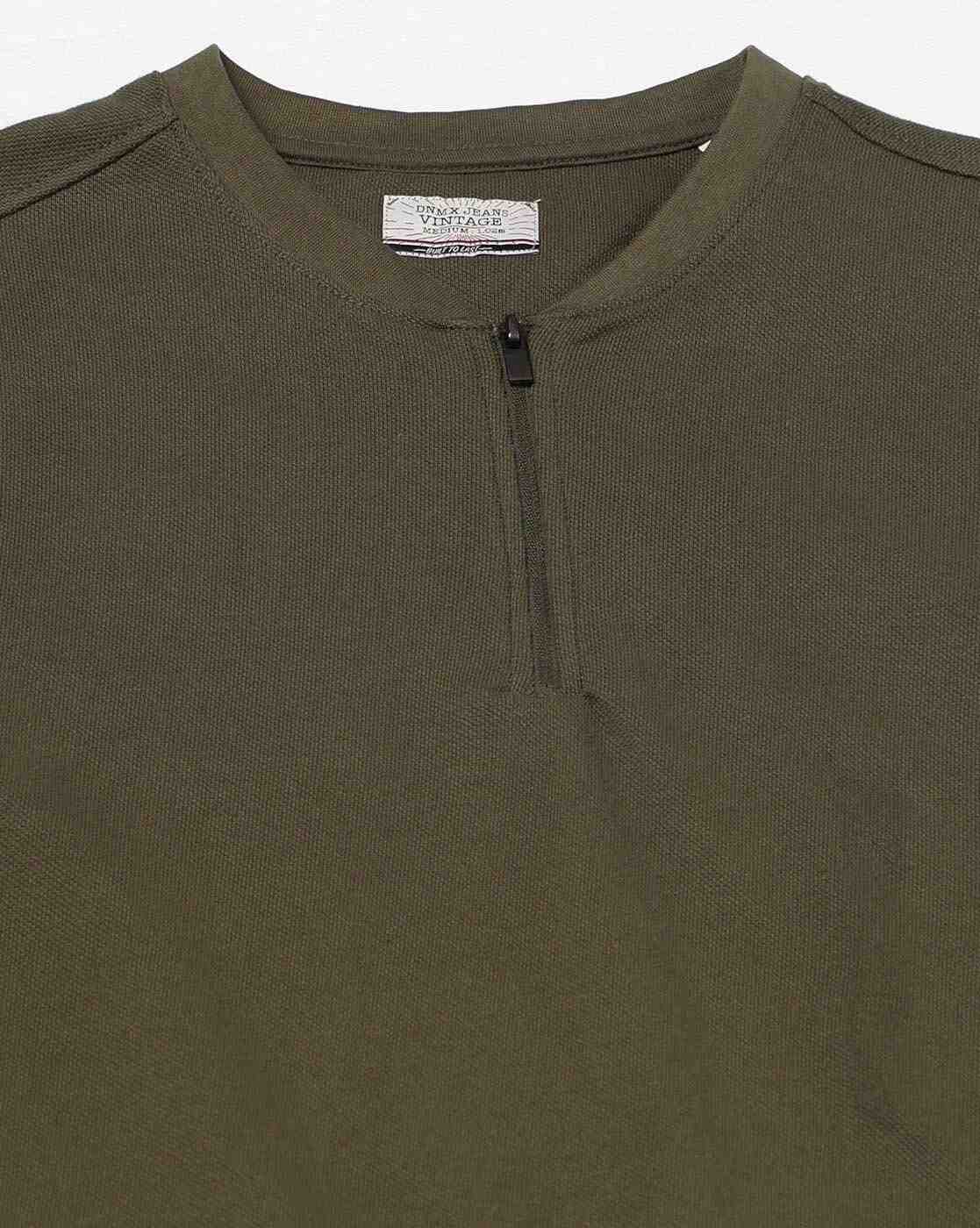 DNMX | Men Regular Fit Henley T-Shirt|4
