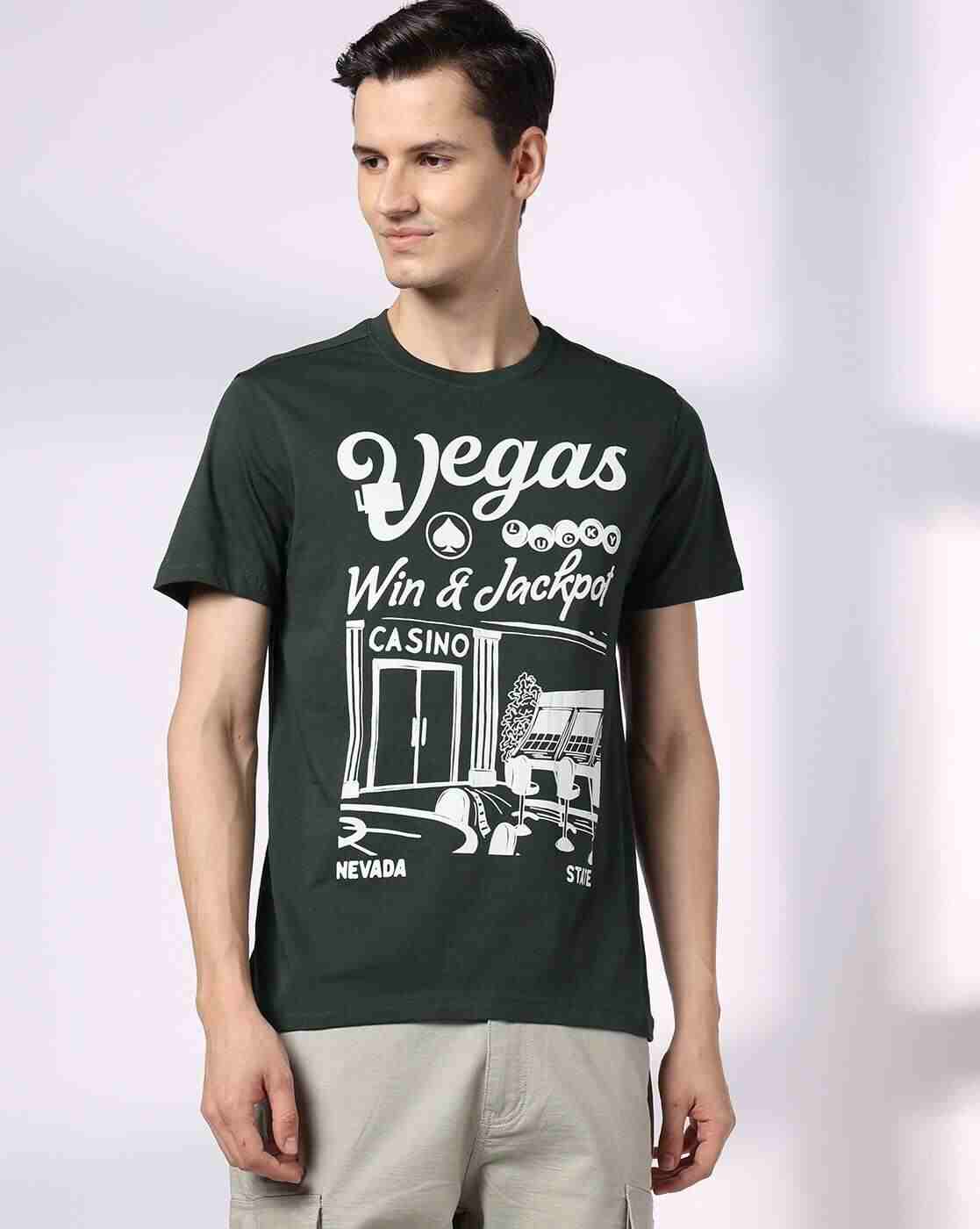 DNMX | Men Typographic Print Regular Fit Crew-Neck T-Shirt|3