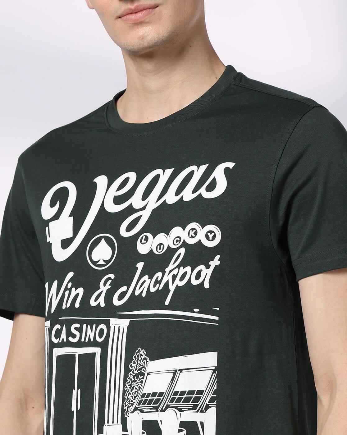 DNMX | Men Typographic Print Regular Fit Crew-Neck T-Shirt|4