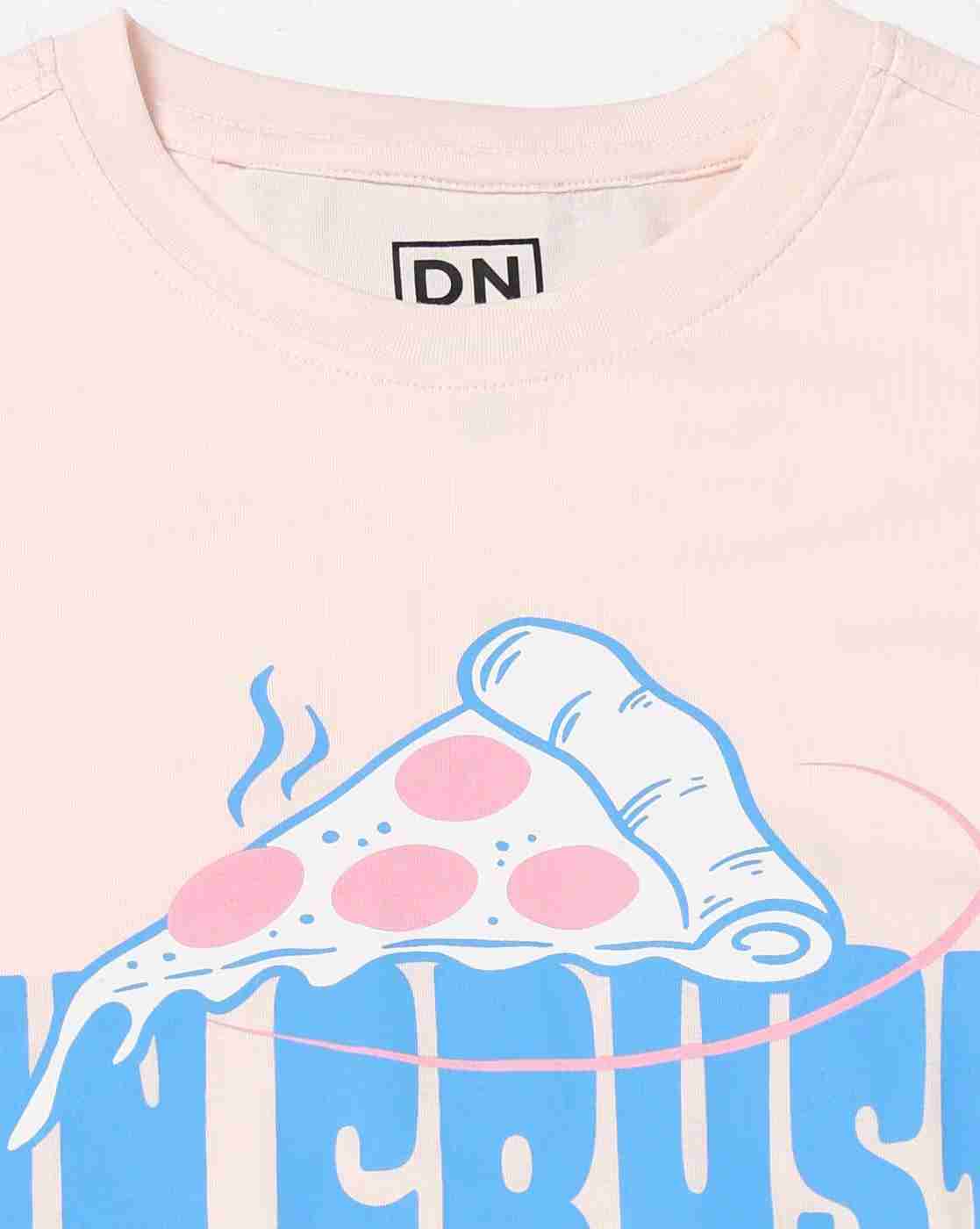 DNMX | Men Typographic Print Regular Fit Crew-Neck T-Shirt|5