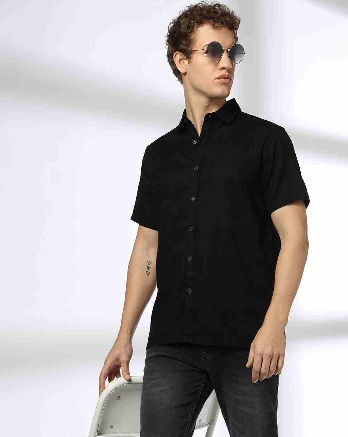 Men Striped Regular Fit Shirt with Patch Pocket