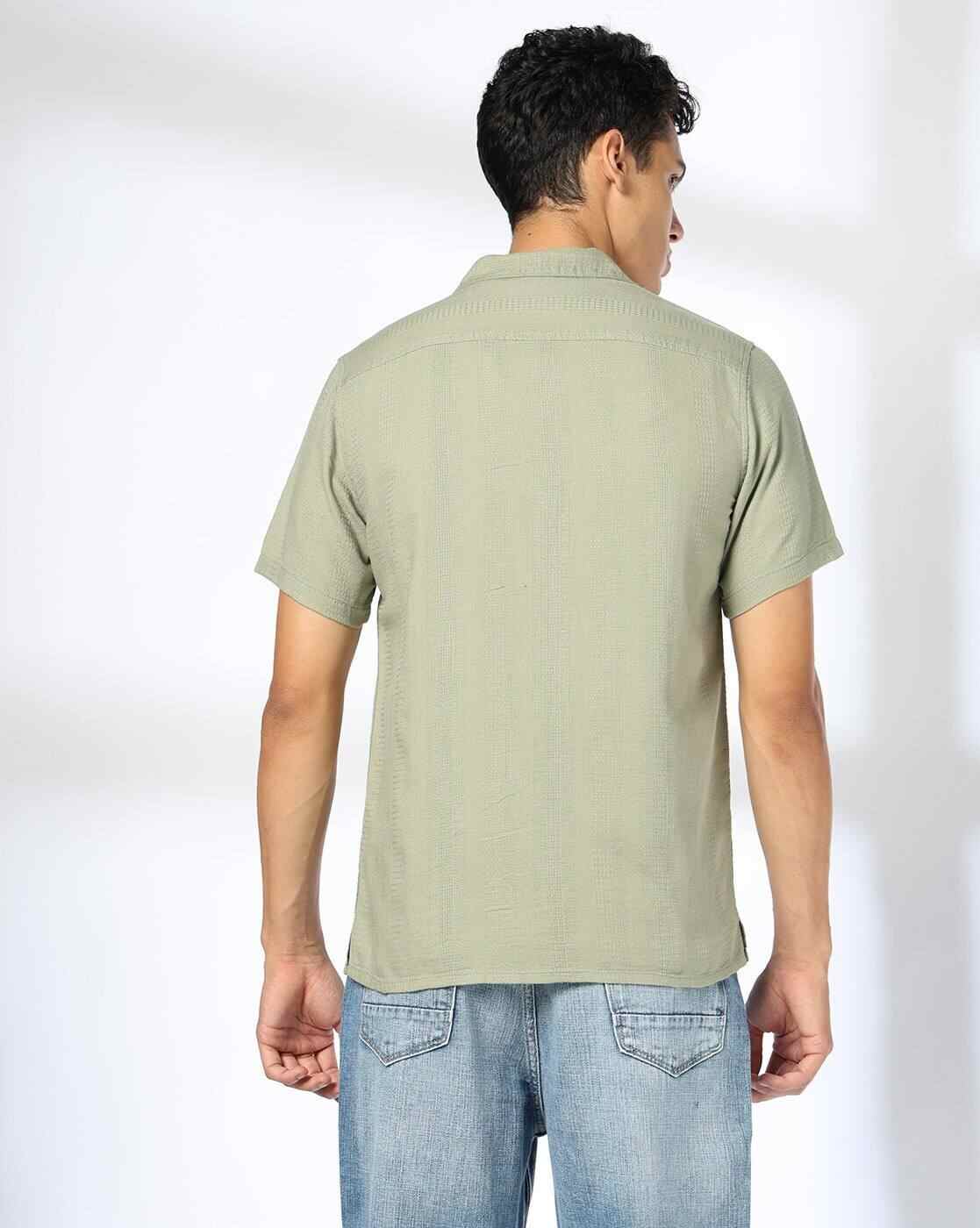 DNMX | Men Regular Fit Shirt with Patch Pockets|2