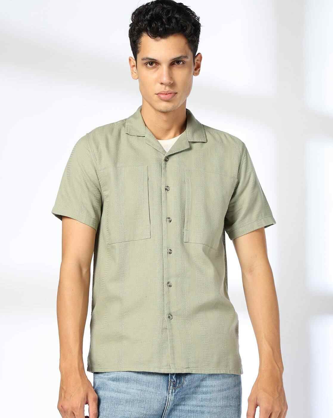 DNMX | Men Regular Fit Shirt with Patch Pockets|3
