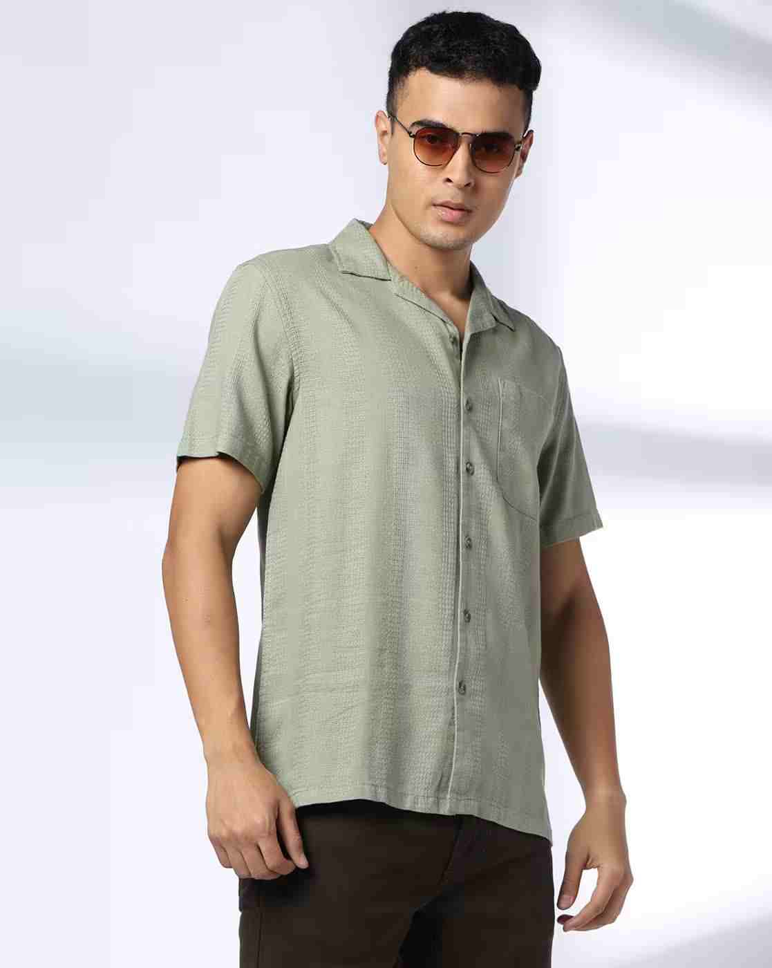 DNMX | Men Regular Fit Shirt with Patch Pocket|0