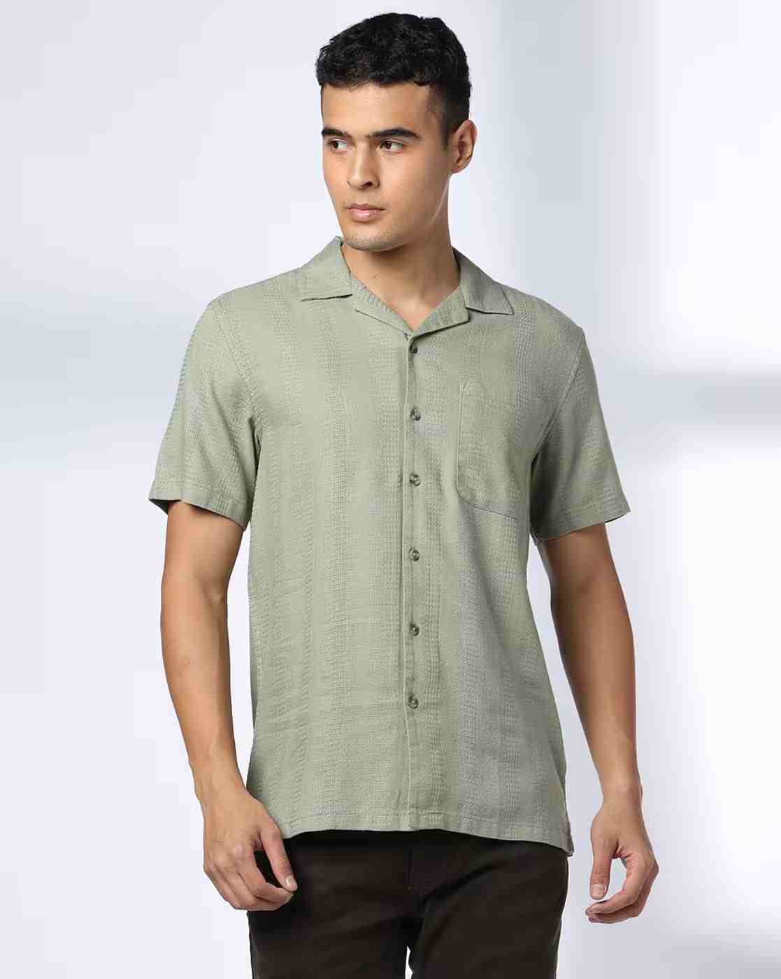 DNMX | Men Regular Fit Shirt with Patch Pocket|3