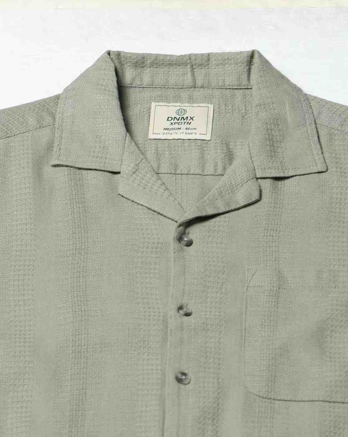 DNMX | Men Regular Fit Shirt with Patch Pocket|5