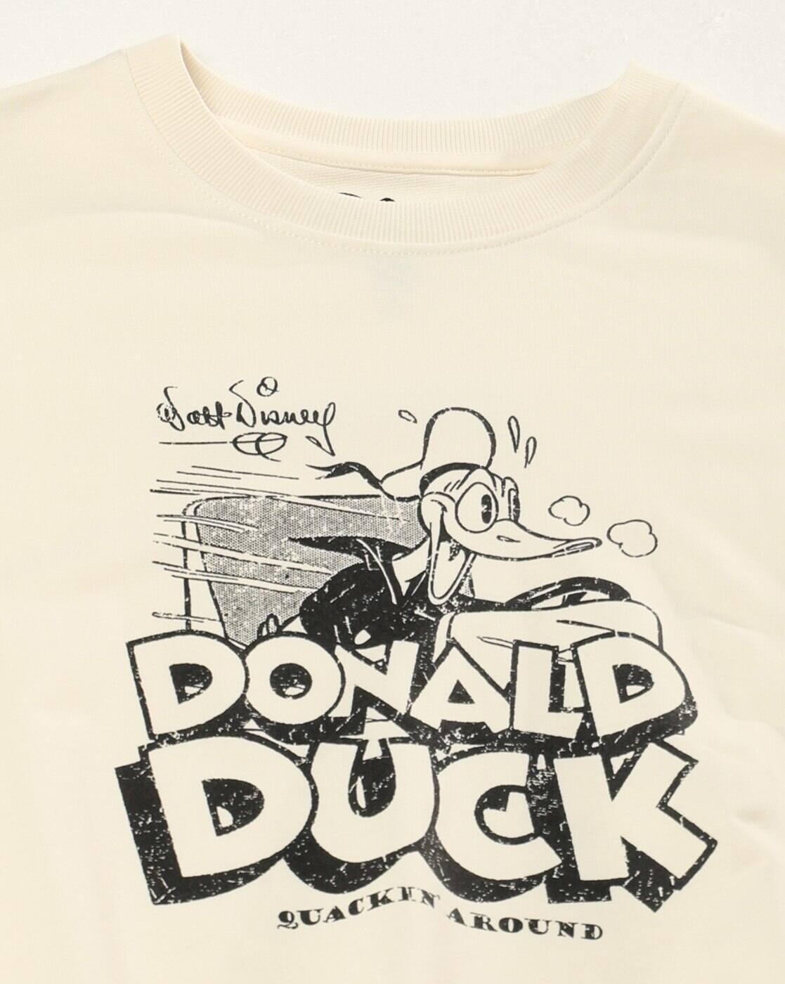 DNMX | Women Disney Donald Duck Print Relaxed Fit Round-Neck Sweatshirt|4