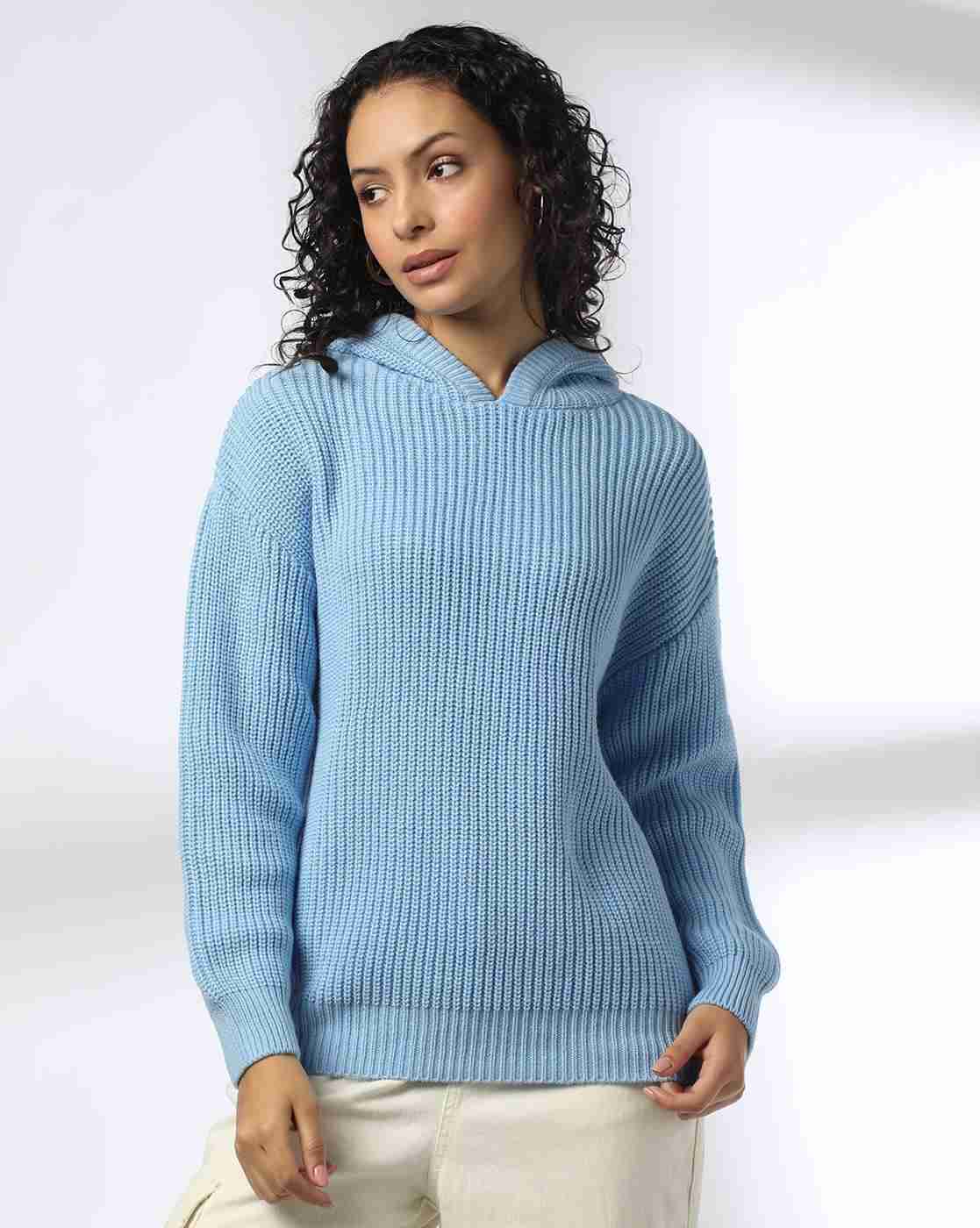 DNMX | Women Knitted Relaxed Fit Hoodie|3