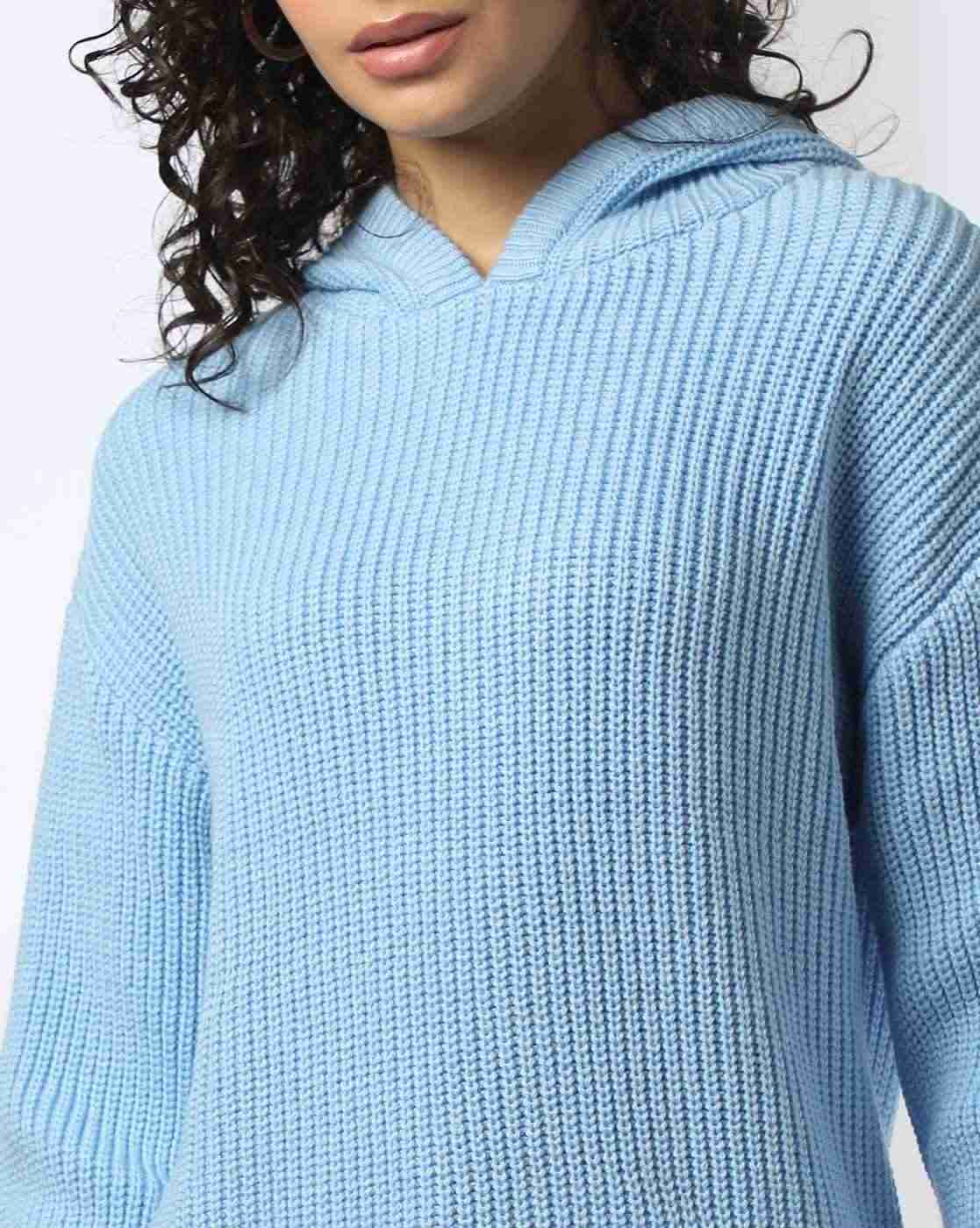 DNMX | Women Knitted Relaxed Fit Hoodie|4