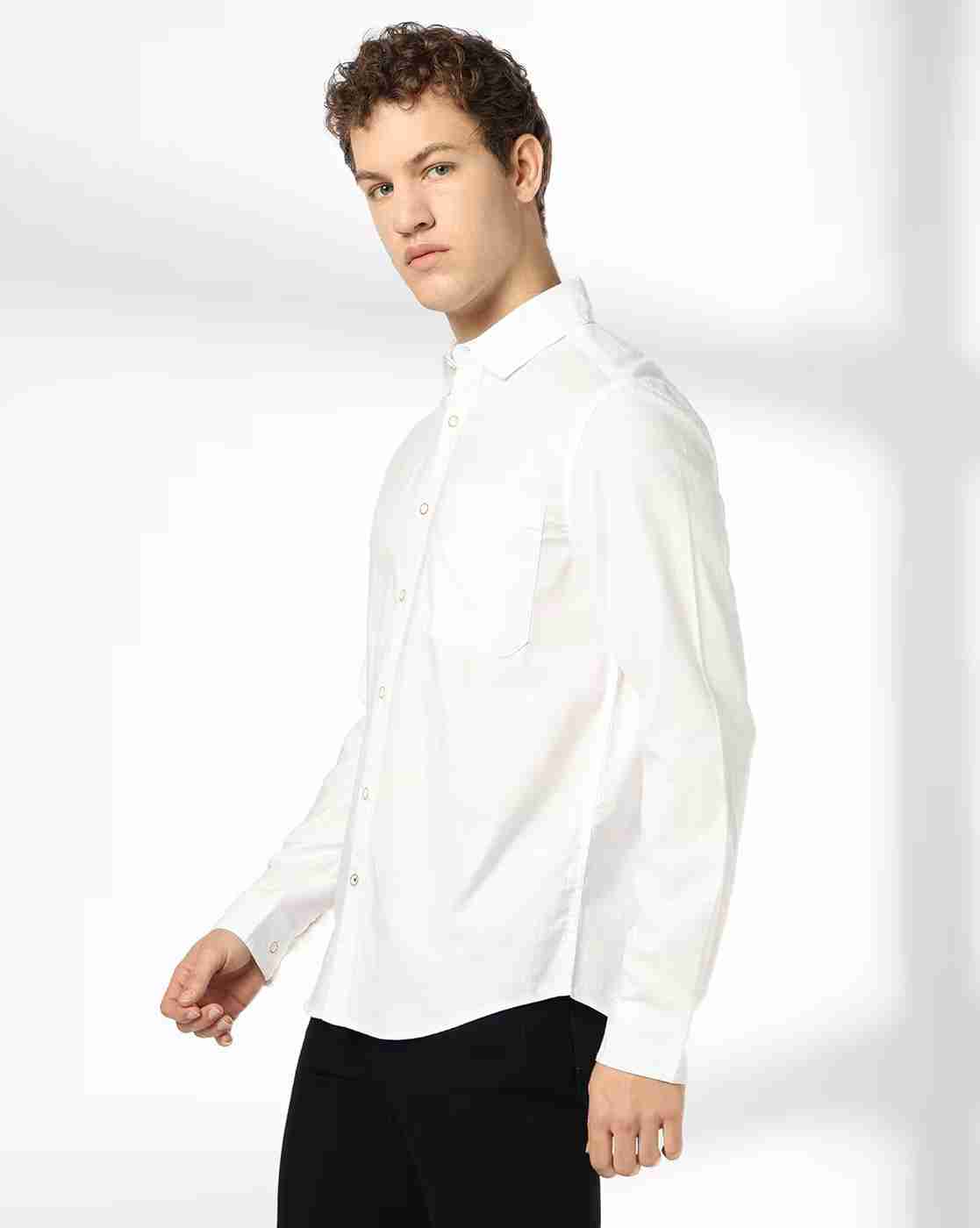 DNMX | Men Regular Fit Shirt with Patch Pocket|1