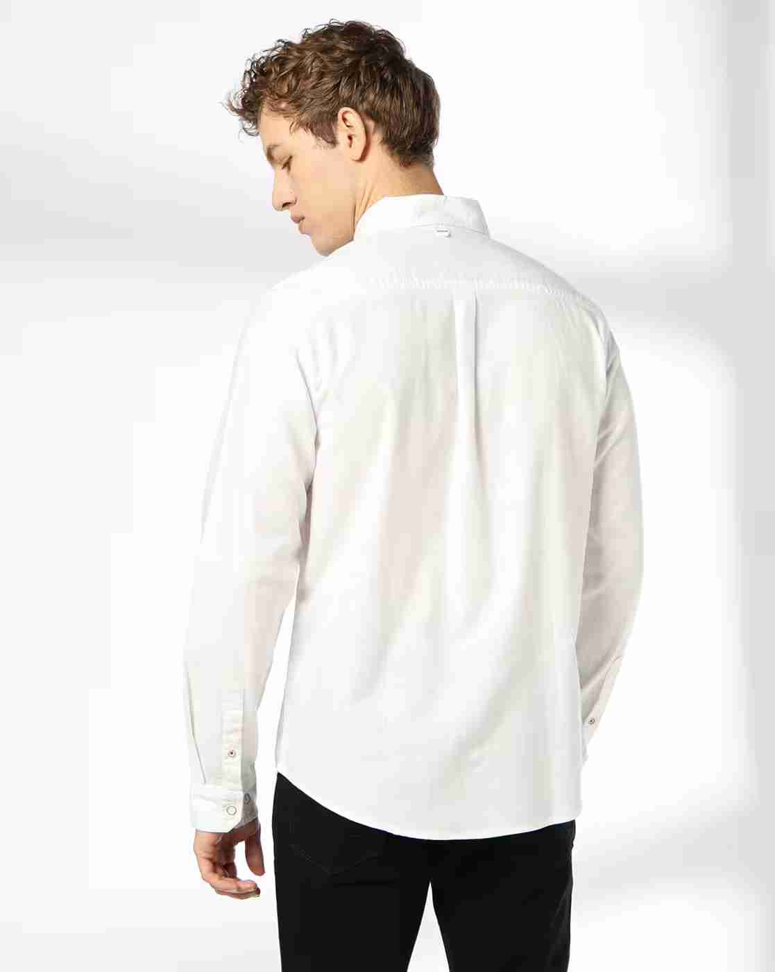 DNMX | Men Regular Fit Shirt with Patch Pocket|2