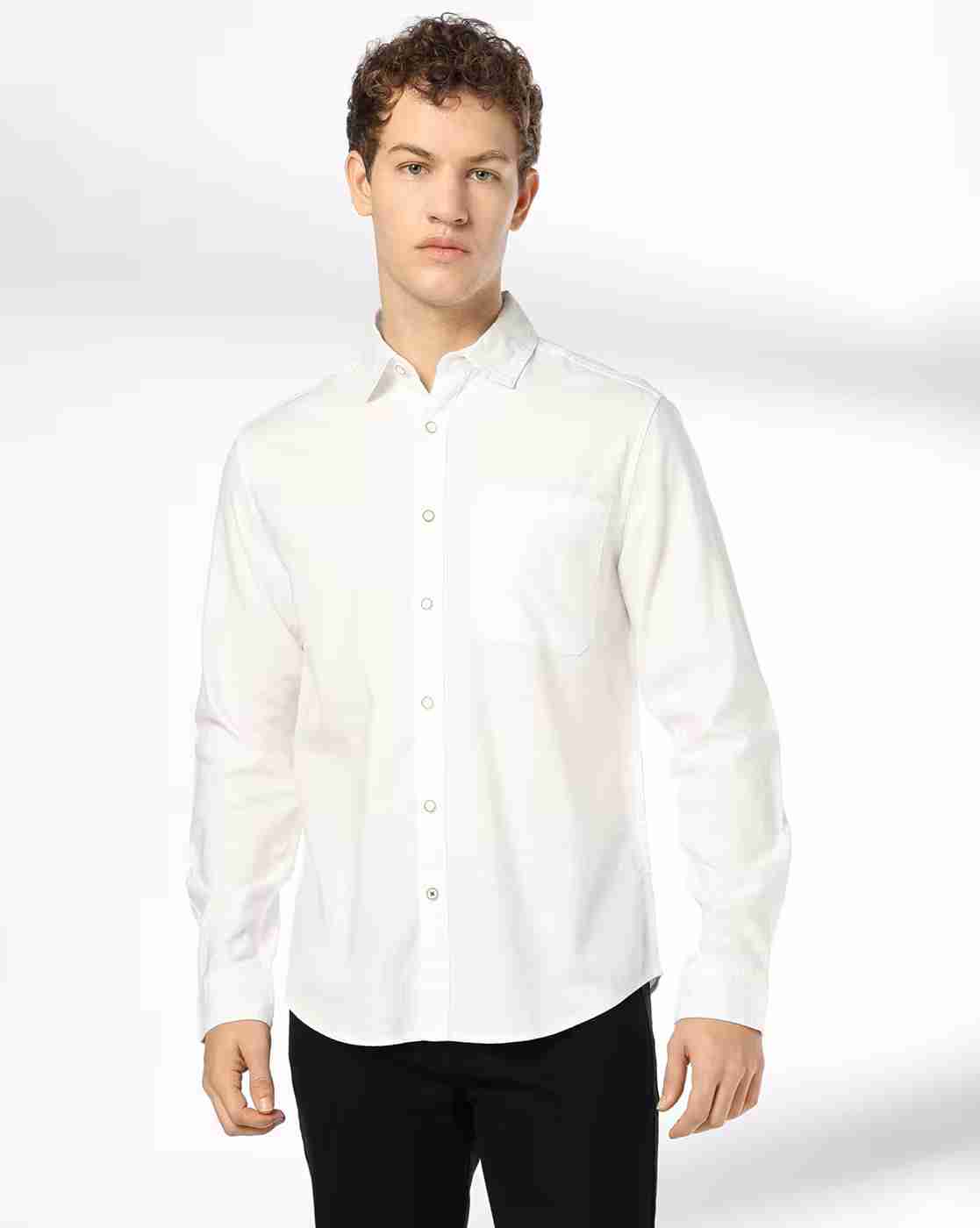 DNMX | Men Regular Fit Shirt with Patch Pocket|3
