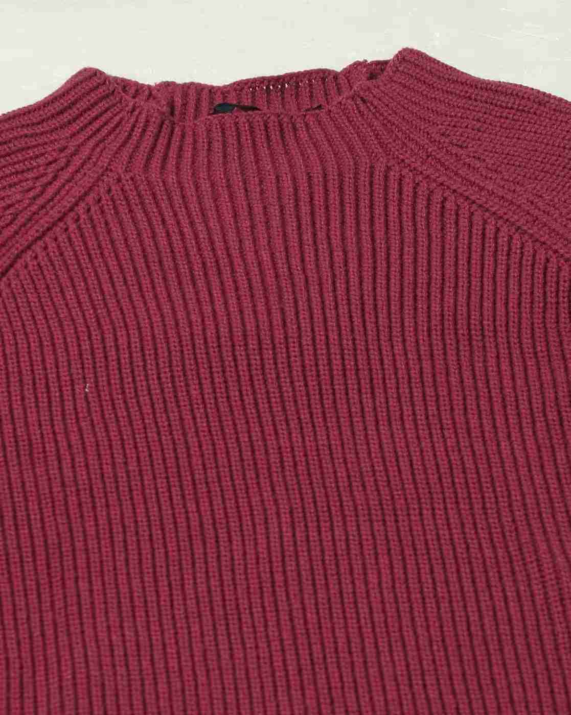 DNMX | Women Ribbed High-Neck Raglan Sleeve Sweater|4