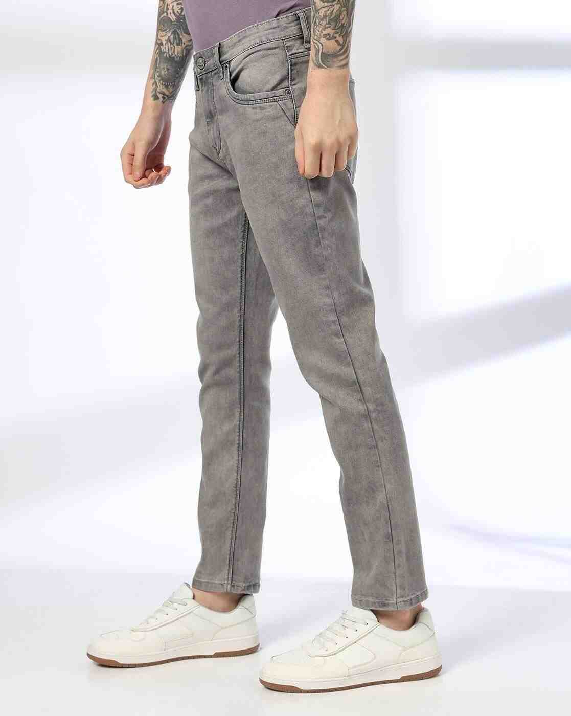 DNMX | Men Mid-Wash Slim Fit Jeans