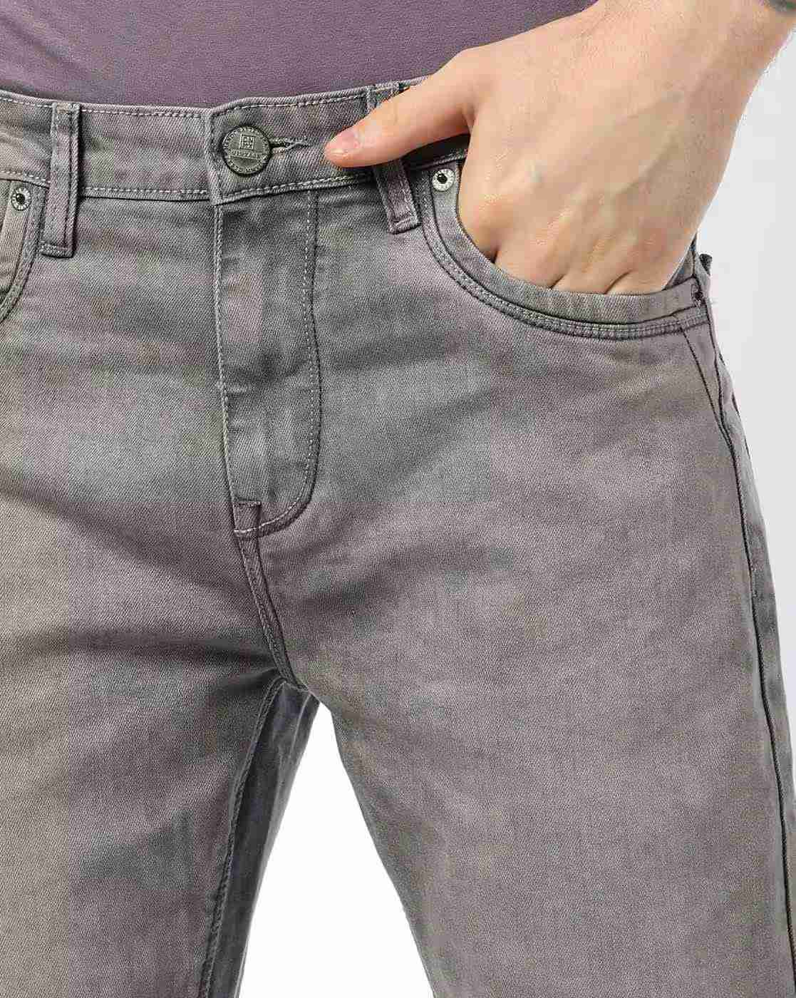 DNMX | Men Mid-Wash Slim Fit Jeans|3