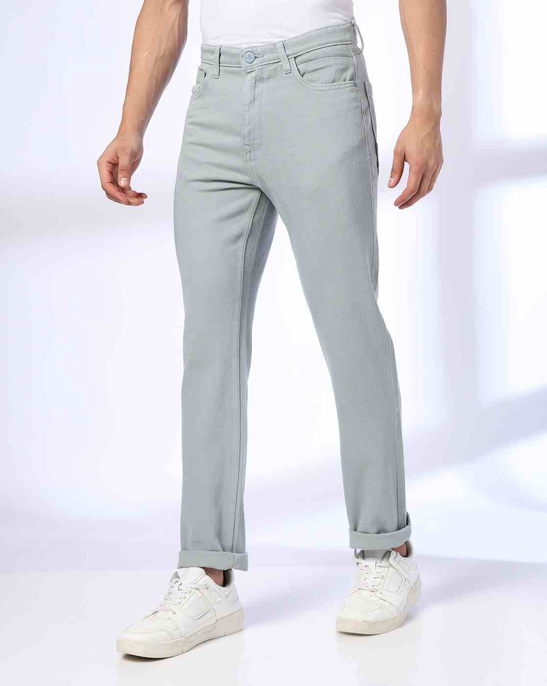DNMX | Men Mid-Rise Straight Jeans|0