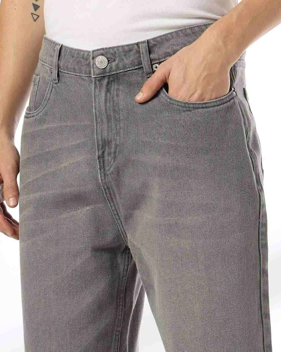 DNMX | Men Mid-Wash Loose Fit Jeans|3