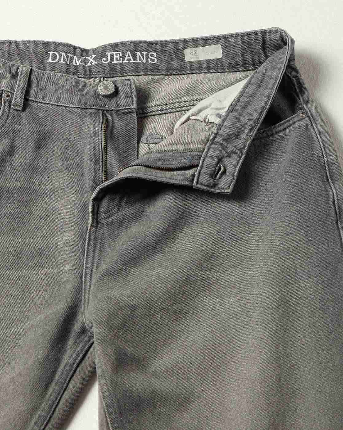 DNMX | Men Mid-Wash Loose Fit Jeans|4