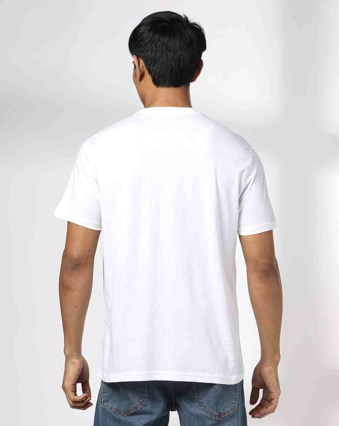 DNMX | Men Graphic Print Regular Fit Crew-Neck T-Shirt|2