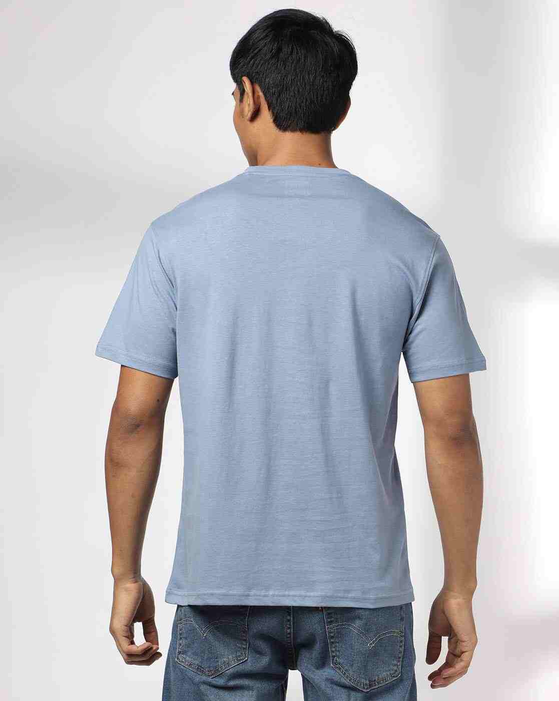 DNMX | Men Printed Regular Fit Crew-Neck T-Shirt|2