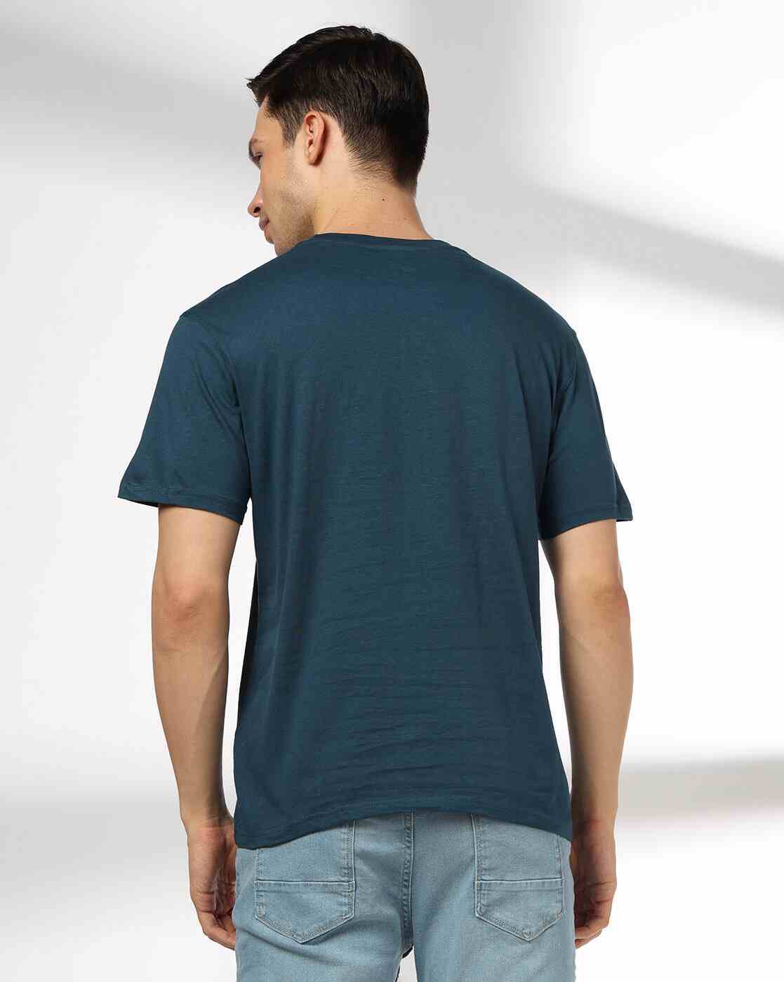 DNMX | Men Typographic Print Regular Fit T-Shirt|2