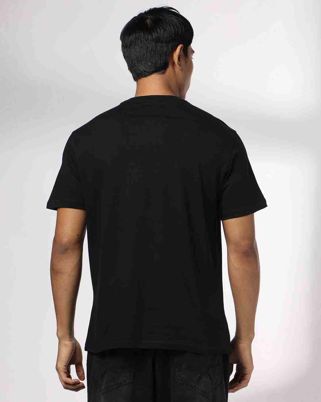 DNMX | Men Graphic Print Regular Fit Crew-Neck T-Shirt|2