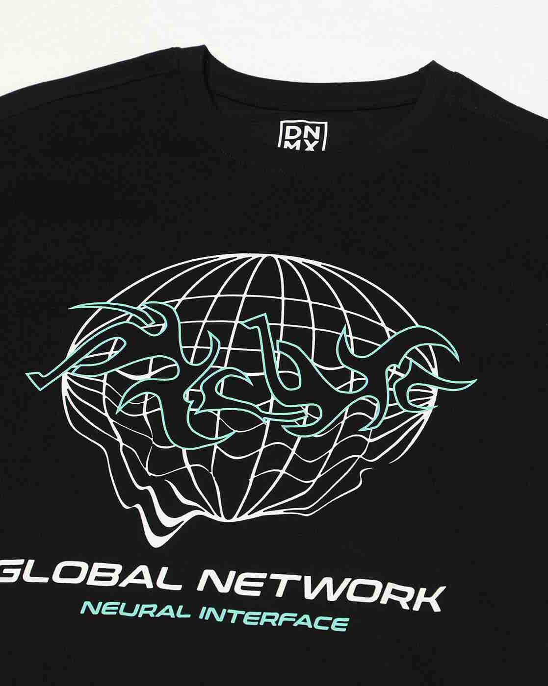 DNMX | Men Graphic Print Regular Fit Crew-Neck T-Shirt|4