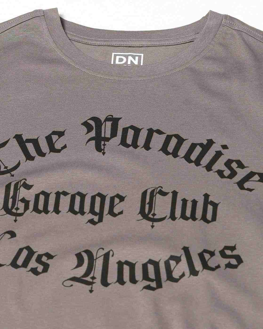 DNMX | Men Typographic Print Regular Fit Crew-Neck T-Shirt|4