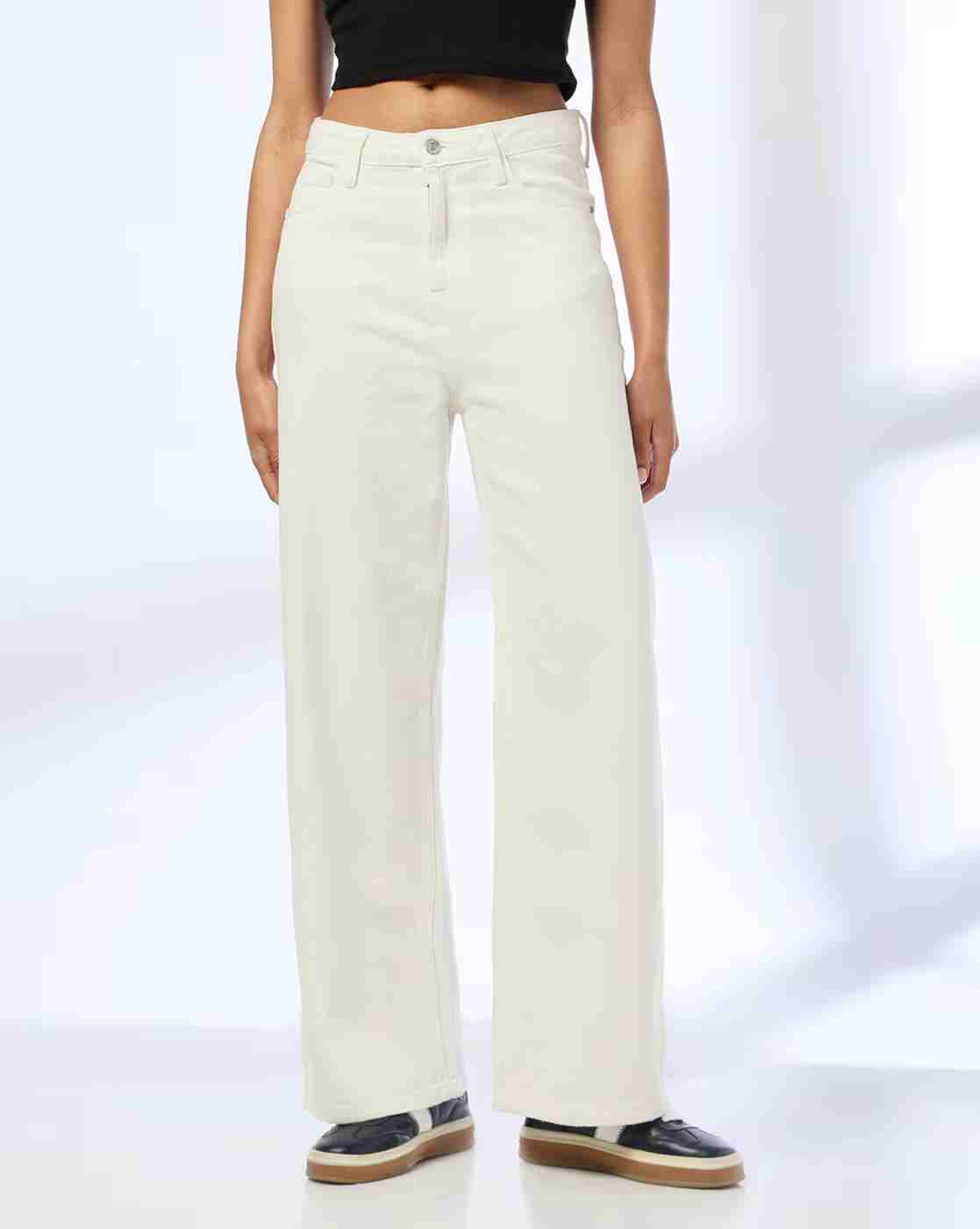 DNMX | Women High-Rise Wide-Leg Jeans|0