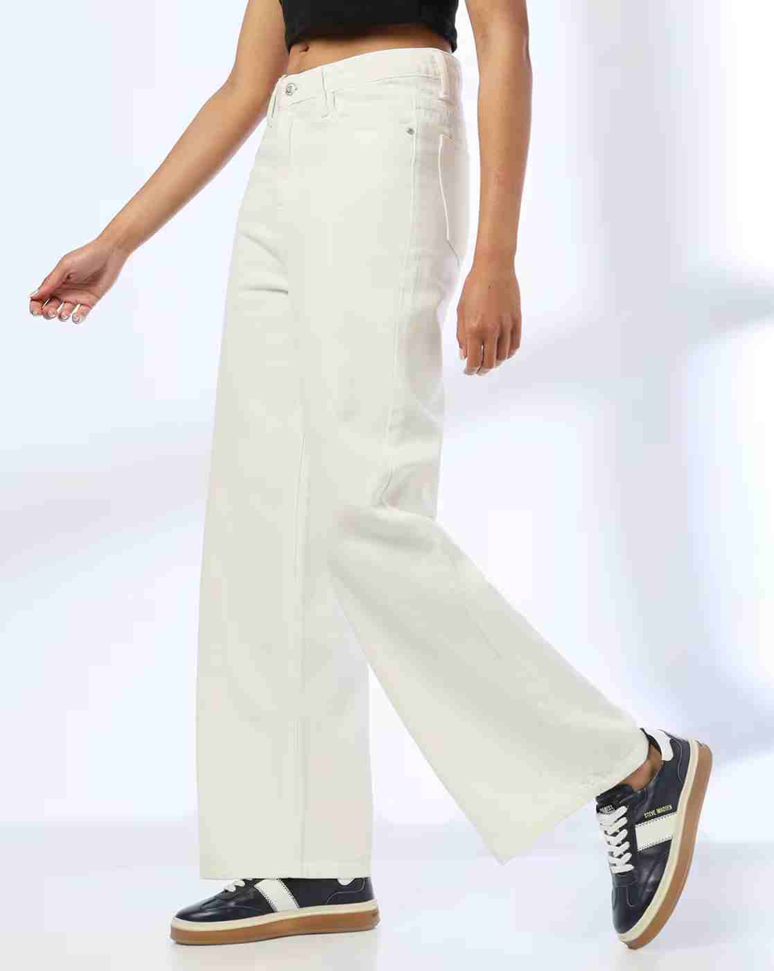 DNMX | Women High-Rise Wide-Leg Jeans|1