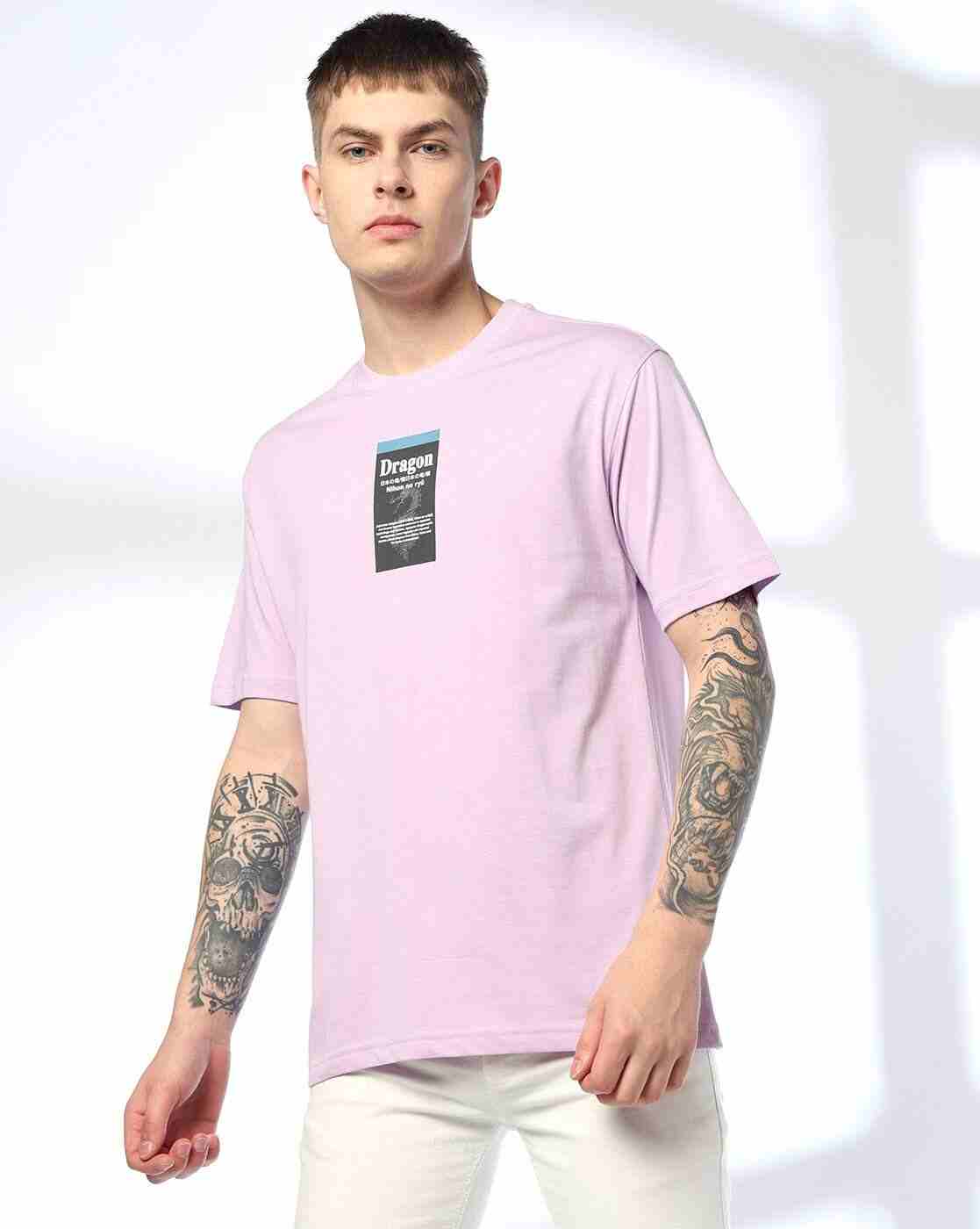 DNMX | Men Graphic Print Relaxed Fit Crew-Neck T-Shirt|3