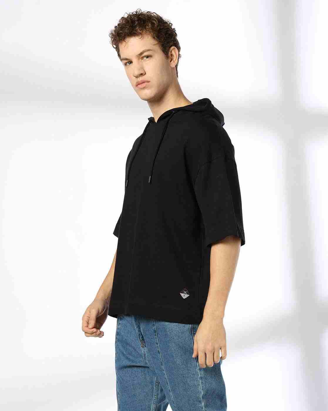 DNMX | Men Boxy Fit Hooded T-Shirt|1
