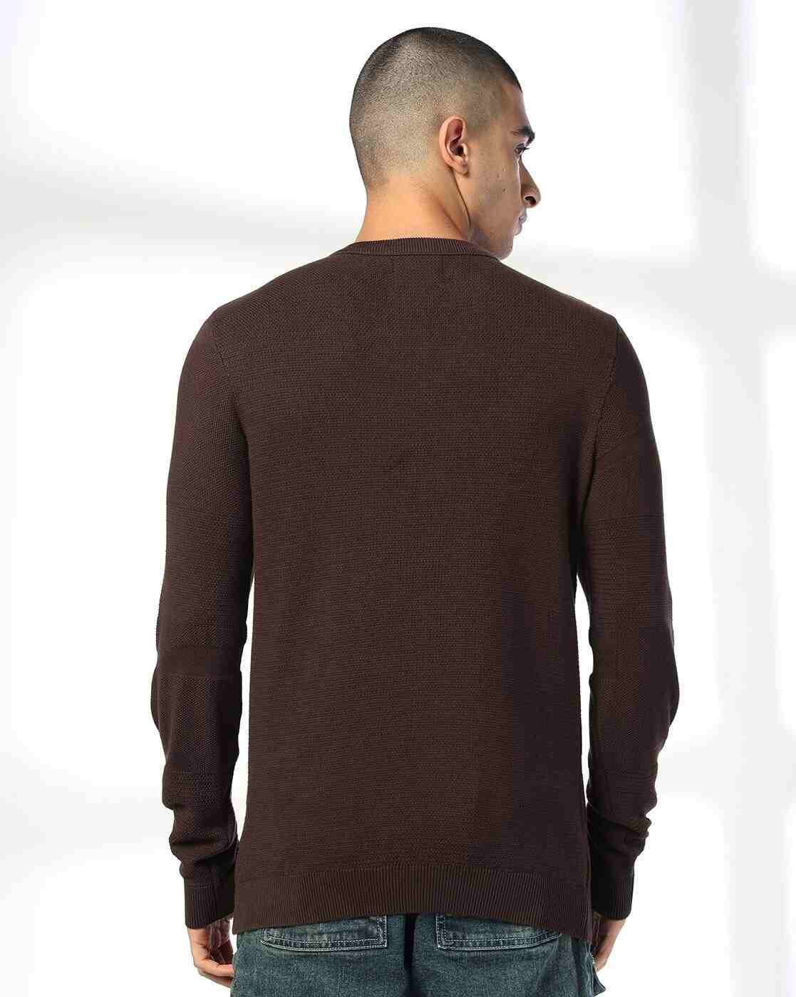 DNMX | Men Flat-Knit Regular Fit Crew-Neck T-Shirt|2